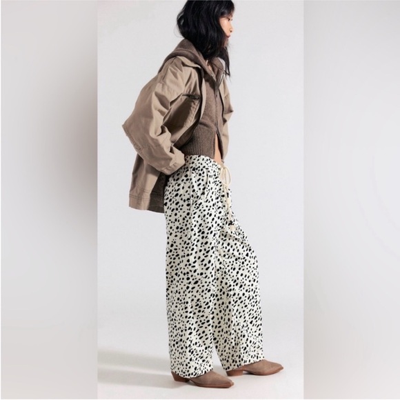 Free People Easy Peasy Pull On Printed Pants - Picture 2 of 4